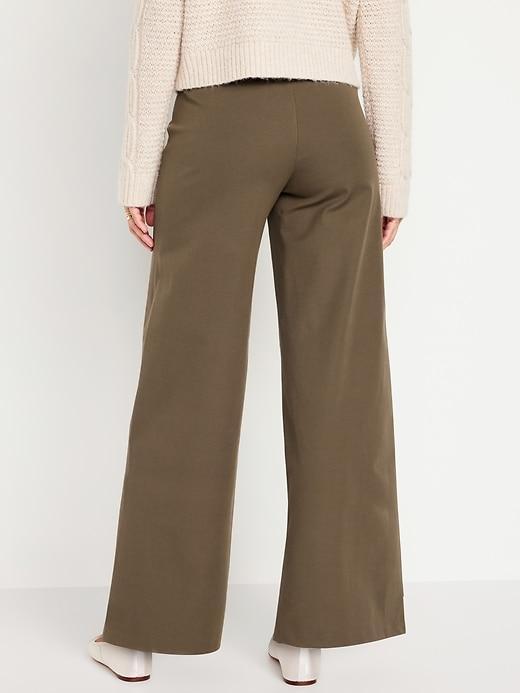 High-Waisted Pull-On Pixie Wide Leg Pants Product Image