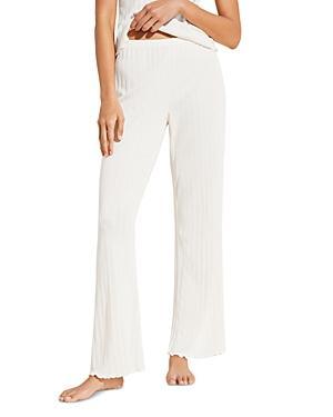 Womens Pointelle Rib-Knit Pants Product Image