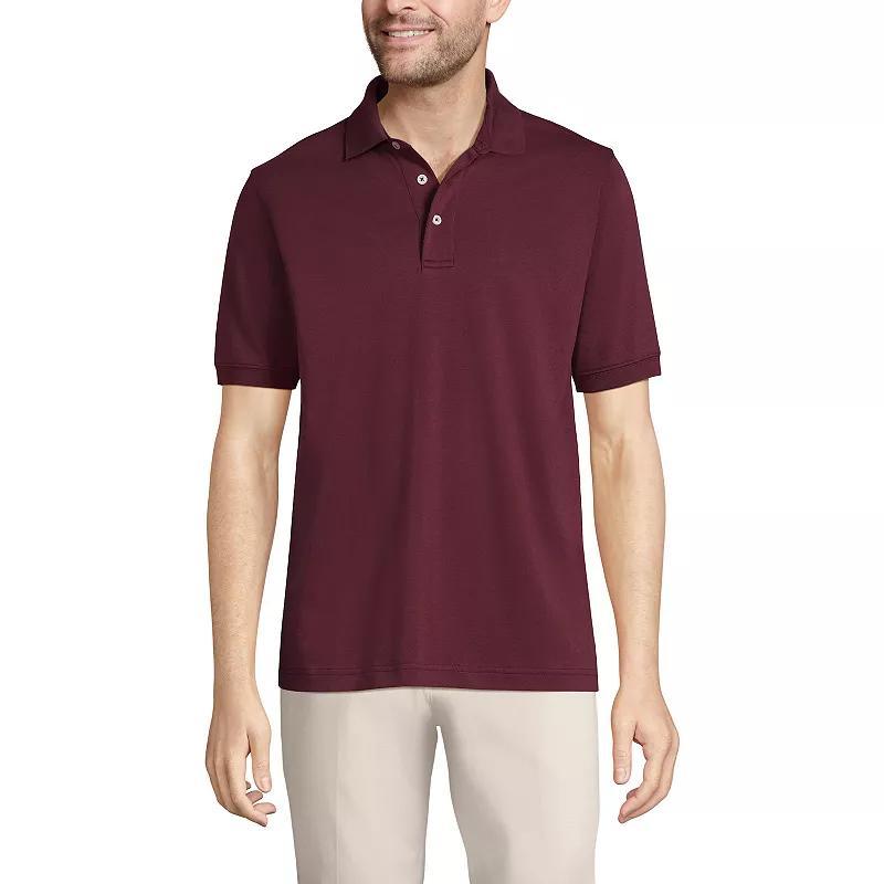 Big & Tall Lands End Super Soft Supima Polo, Mens Royal Red Product Image