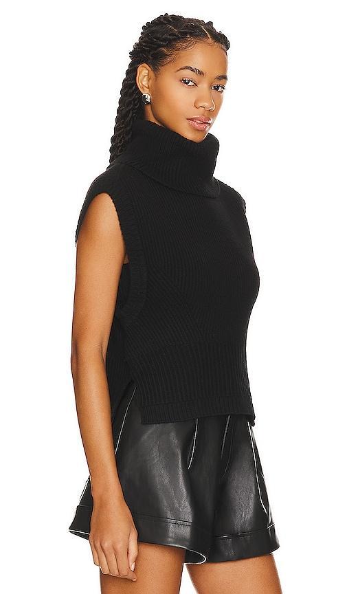 SIMKHAI Maple Sweater Top in Black. Size L, M, XS. Product Image