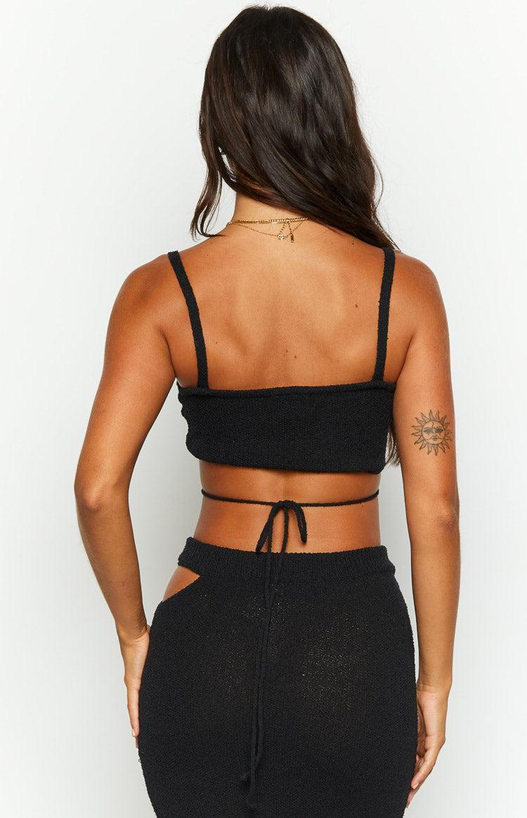 Annabella Black Crop Top Product Image