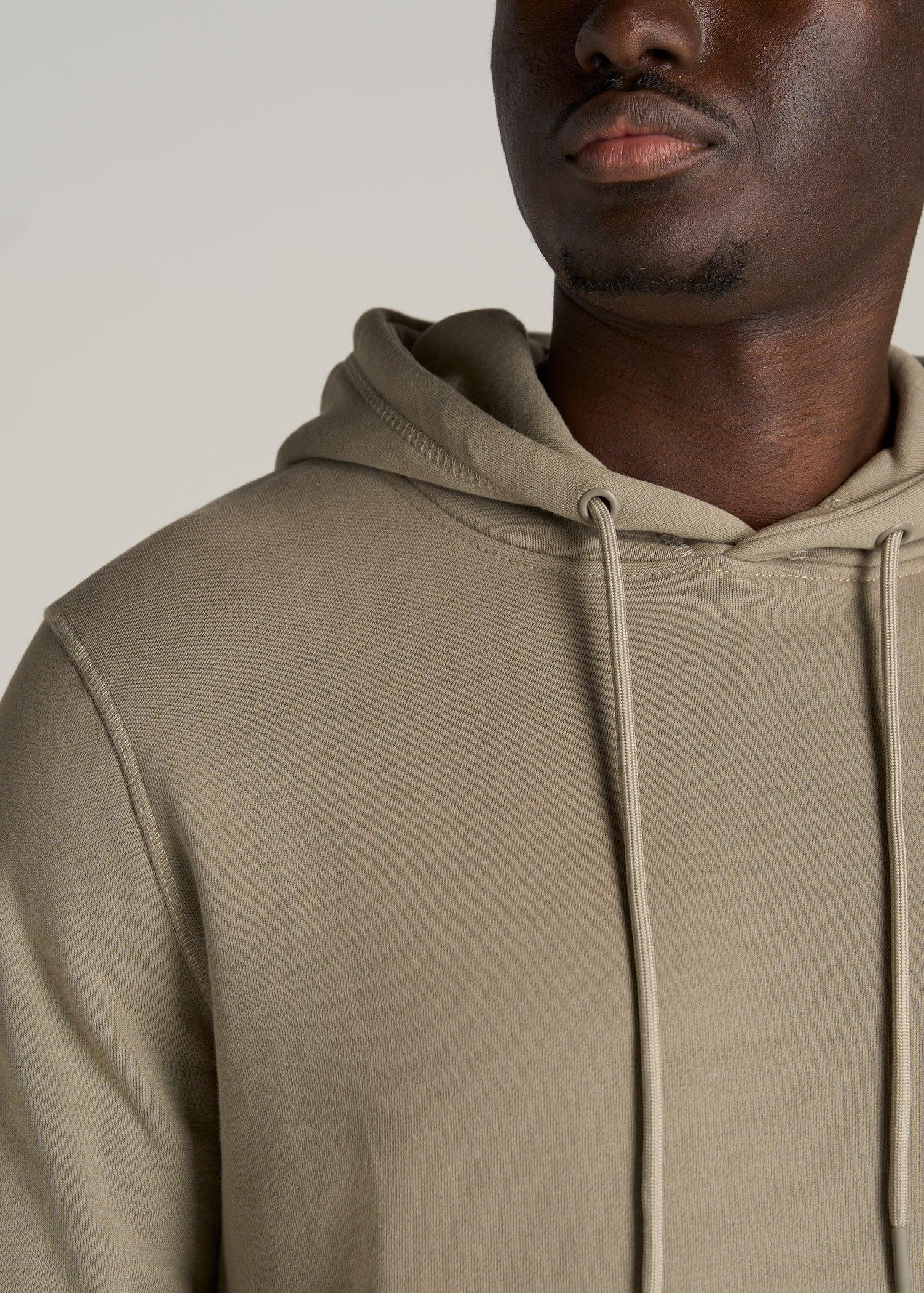 Wearever Fleece Pullover Men's Tall Hoodie in Khaki Male Product Image