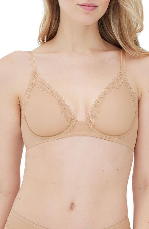 Skarlett Blue Passion Underwire Plunge Unlined Mesh Bra Product Image