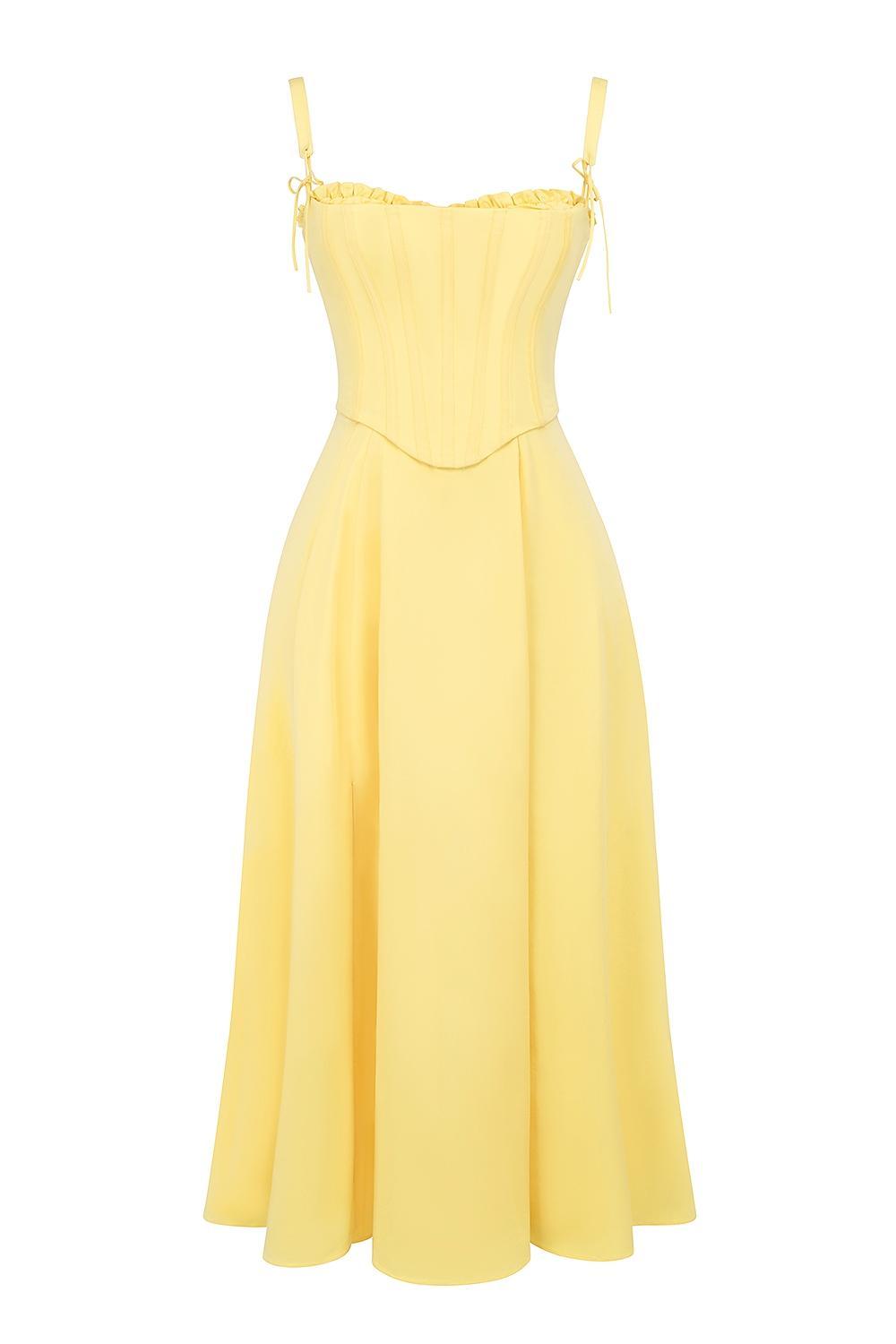 Clarabelle Sunshine Cotton Midi Sundress Product Image