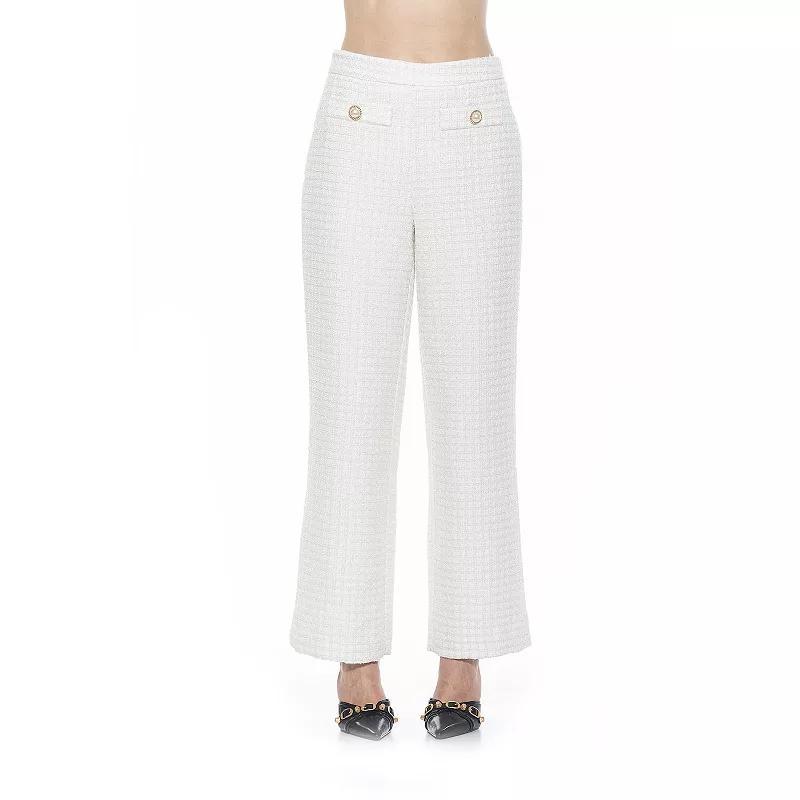 Womens ALEXIA ADMOR Jayden Wide Leg Tweed Pants Product Image