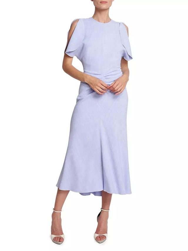 Gathered Waist Midi-Dress Product Image