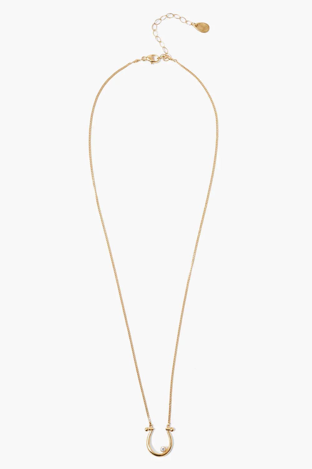 Chan Luu Diamond Horseshoe Necklace Yellow Gold Product Image