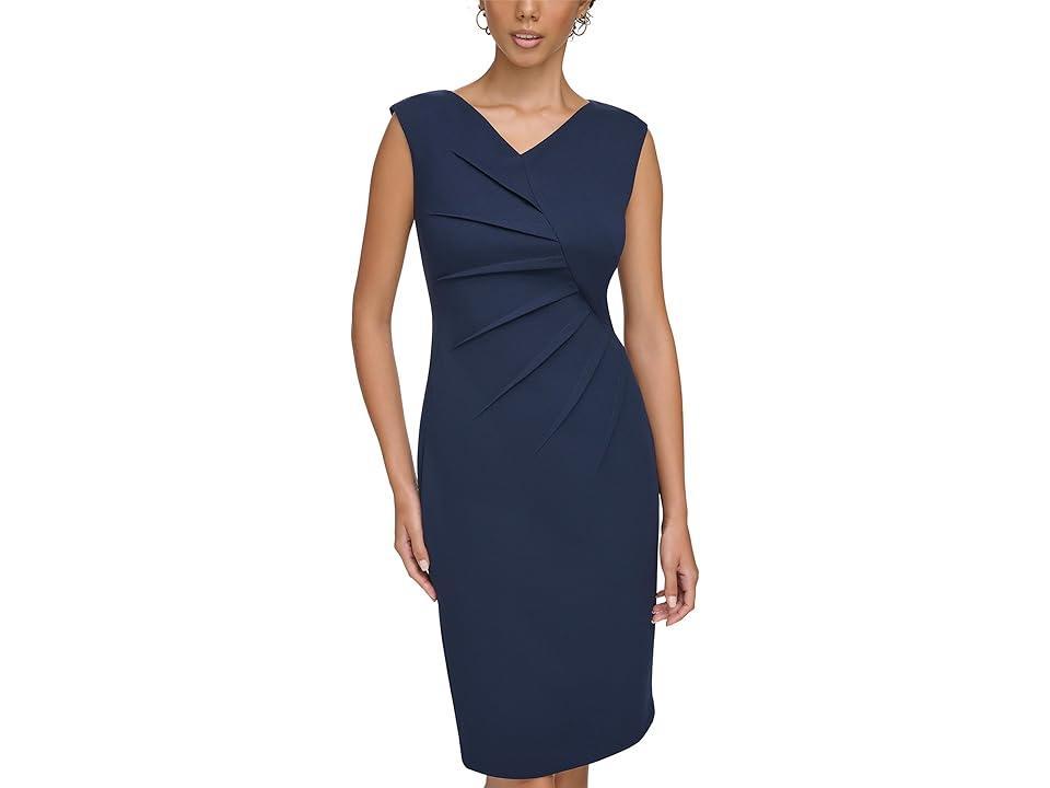 Calvin Klein Womens Sleeveless Starburst Sheath Dress Product Image