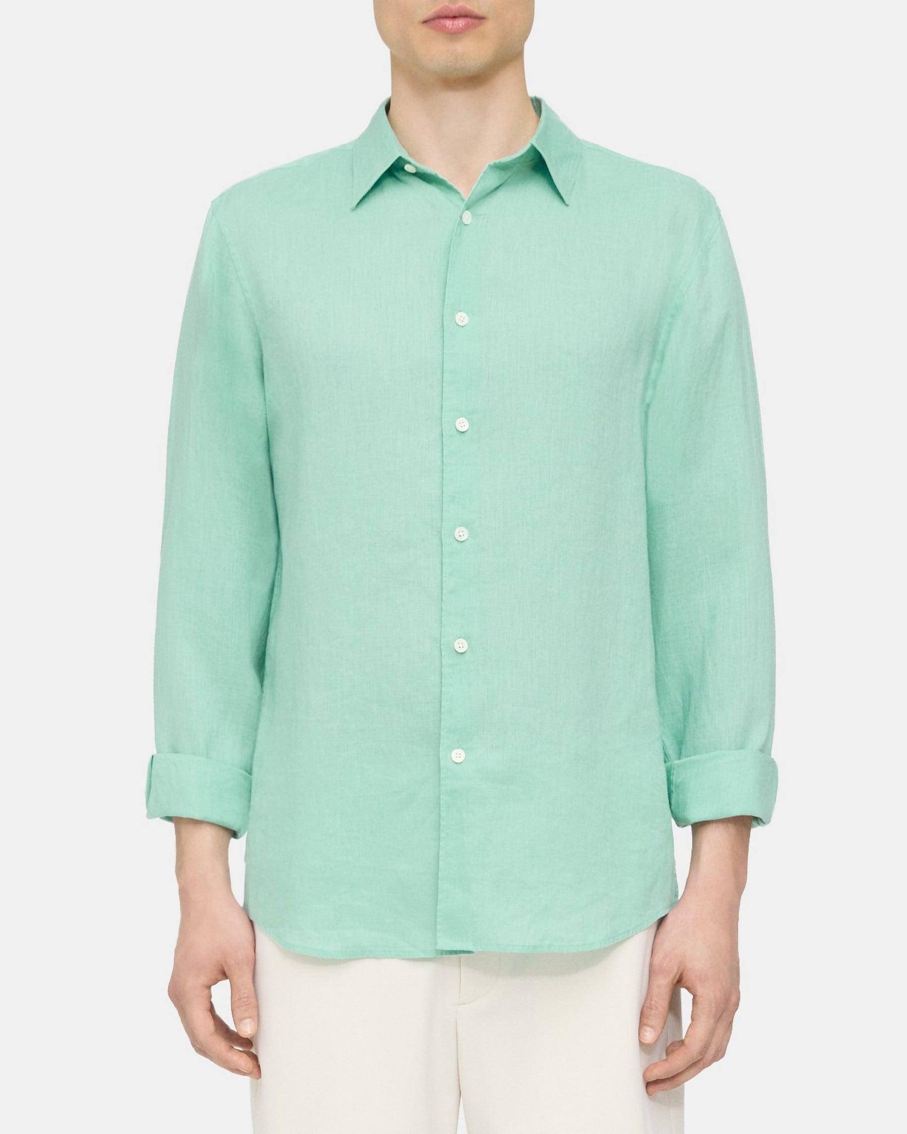 Standard-Fit Shirt in Relaxed Linen Product Image