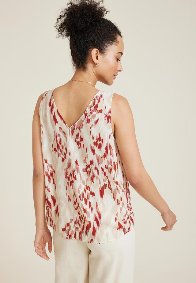 Ikat V Neck Tank Top Product Image