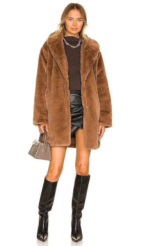 LAMARQUE Linnea Faux Fur Coat Size M, S, XL. Product Image