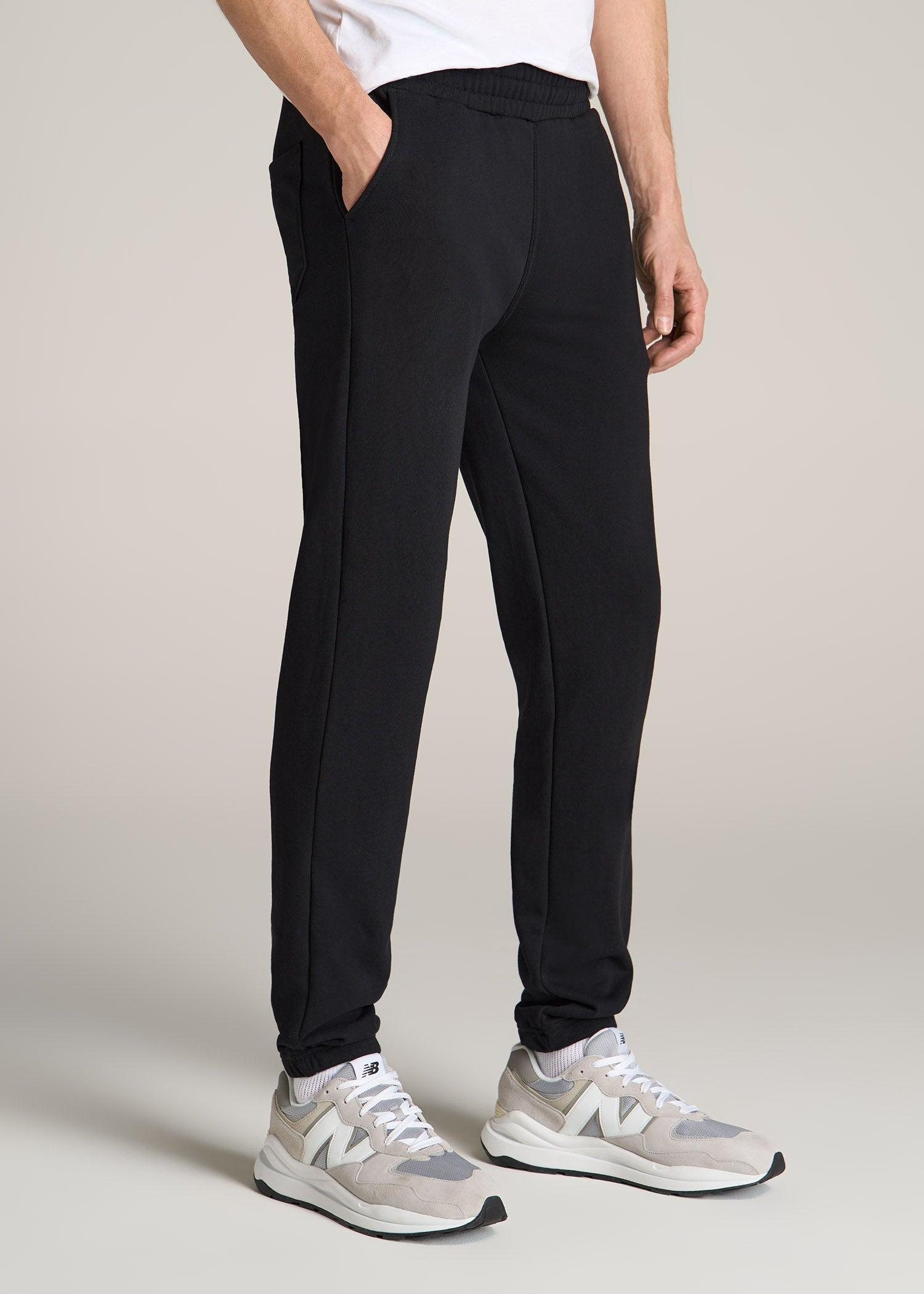 Wearever French Terry Sweatpants for Tall Men in Black Male Product Image