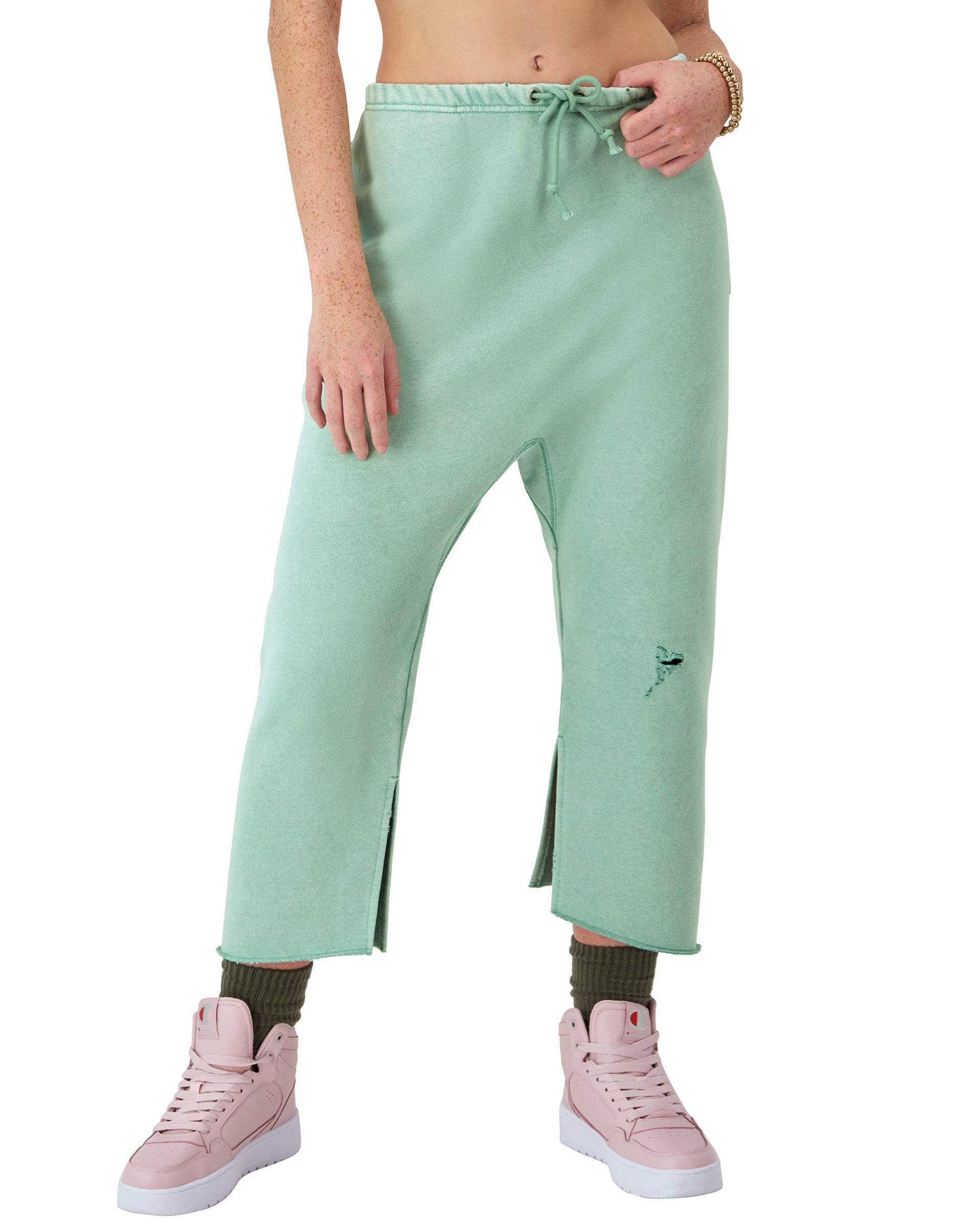 Womens Champion Reverse Weave Femme Pants, Vintage Wash, C Logo Time Capsule Sheer Water Teal XL Product Image