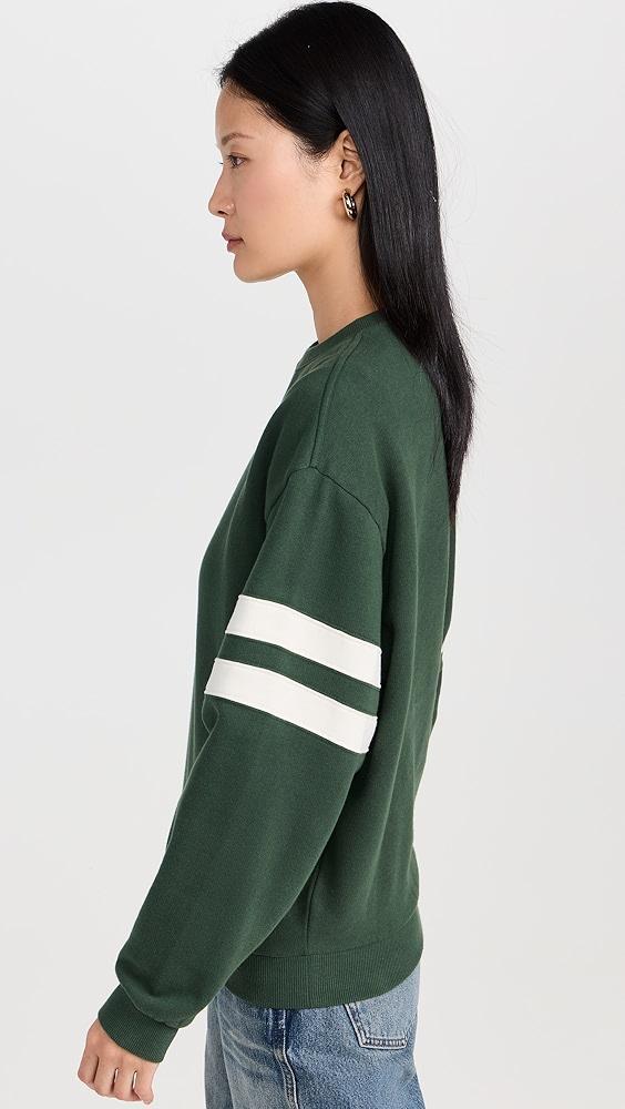 Clare V. Oversized Varsity Sweatshirt | Shopbop Product Image