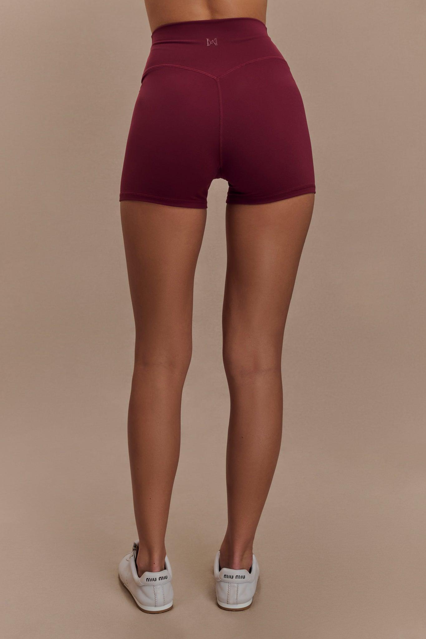 Orion Active Bike Shorts - Burgundy Product Image