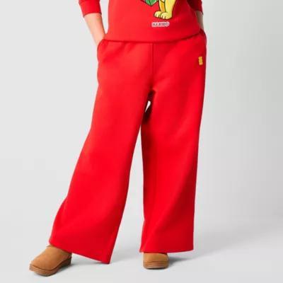 JCPenney x HARIBO Juniors Plus Womens Wide Leg Sweatpant Product Image