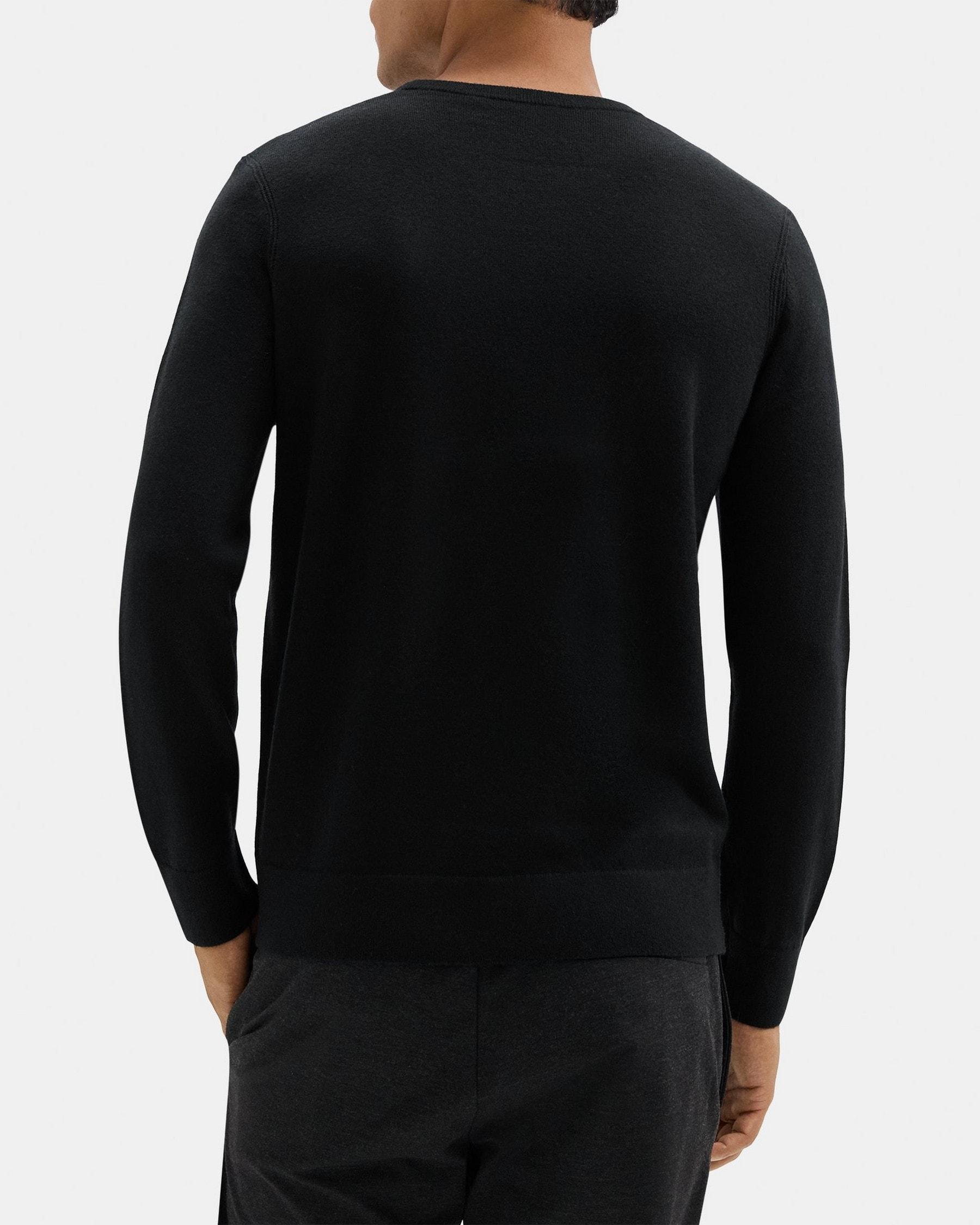 Crewneck Sweater in Wool-Nylon Product Image