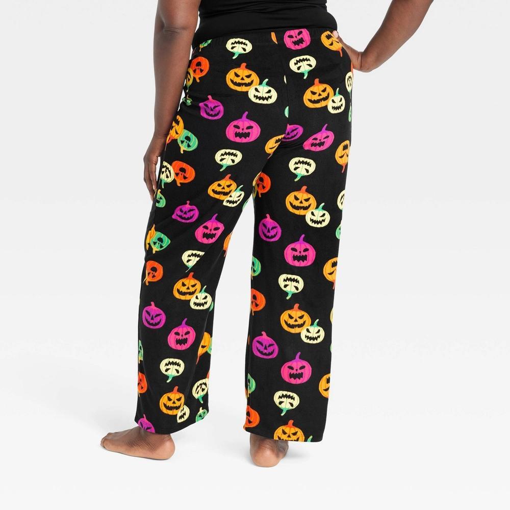 Womens Pumpkin Print Halloween Matching Family Pajama Pants - Hyde & EEK! Boutique Orange Product Image