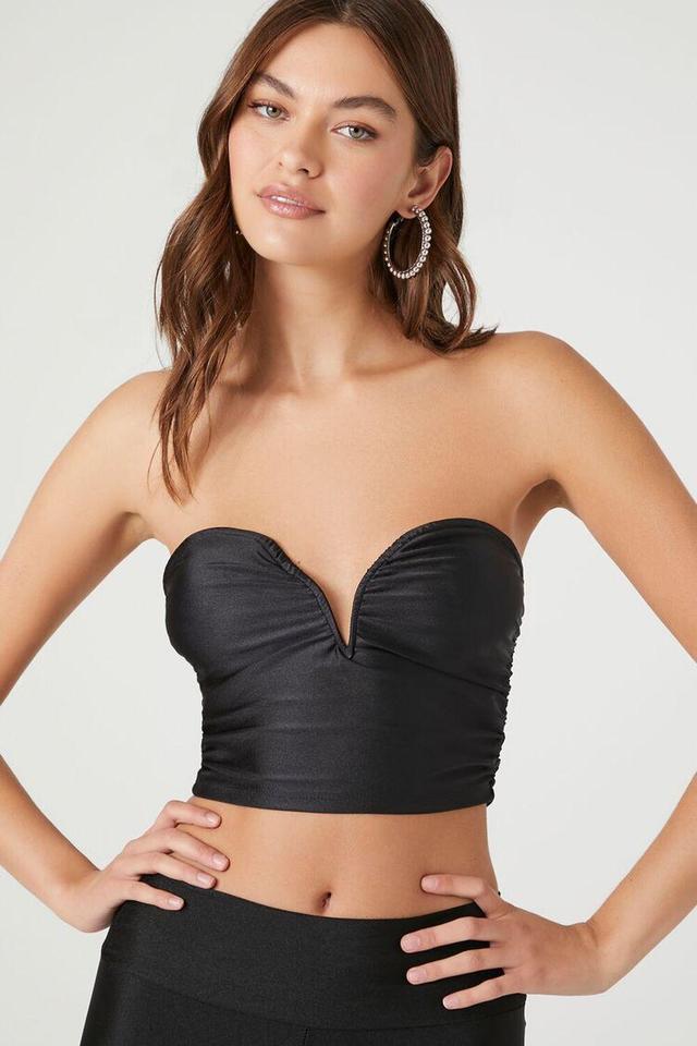 Plunging Sweetheart Tube Crop Top | Forever 21 Product Image