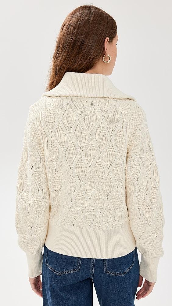 Varley Lando Full Zip Knit | Shopbop Product Image