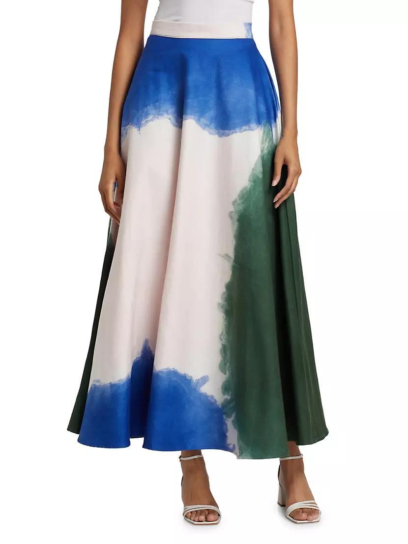 Labake Tie-Dye Maxi Skirt Product Image