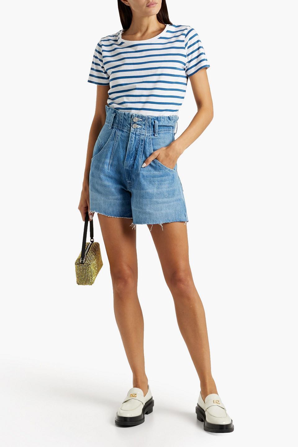 Denim Shorts In Light Denim Product Image