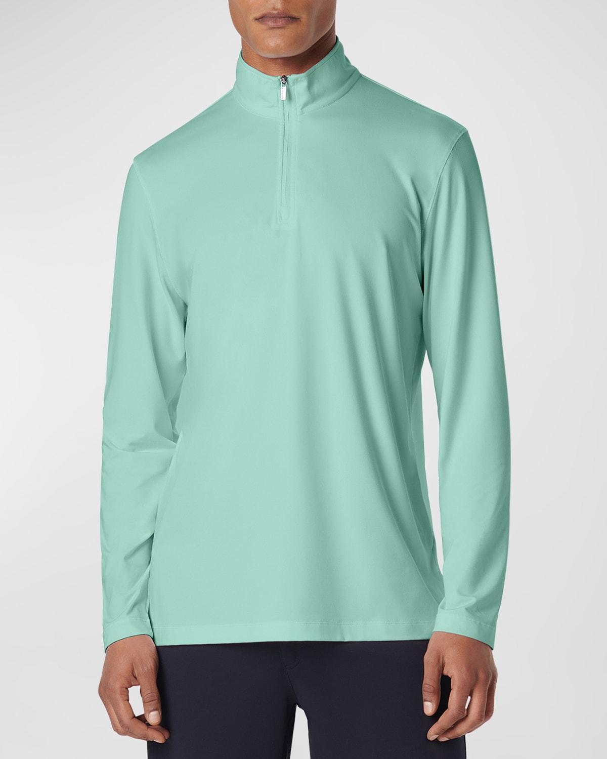 Mens UV50 Performance Quarter-Zip Sweater Product Image