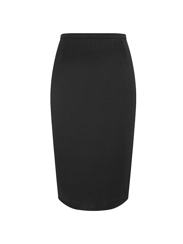 Womens Pencil Skirt In Satin Product Image