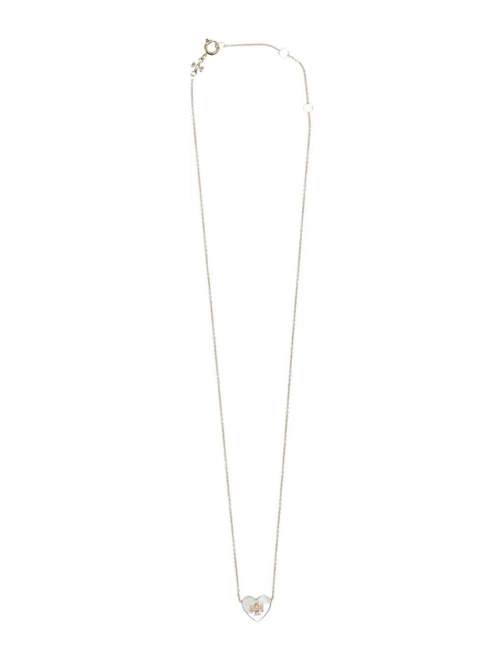 TORY BURCH Kira Heart Pendant Necklace In Gold Product Image