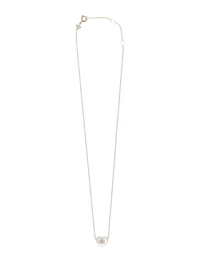 TORY BURCH Kira Heart Pendant Necklace In Gold Product Image