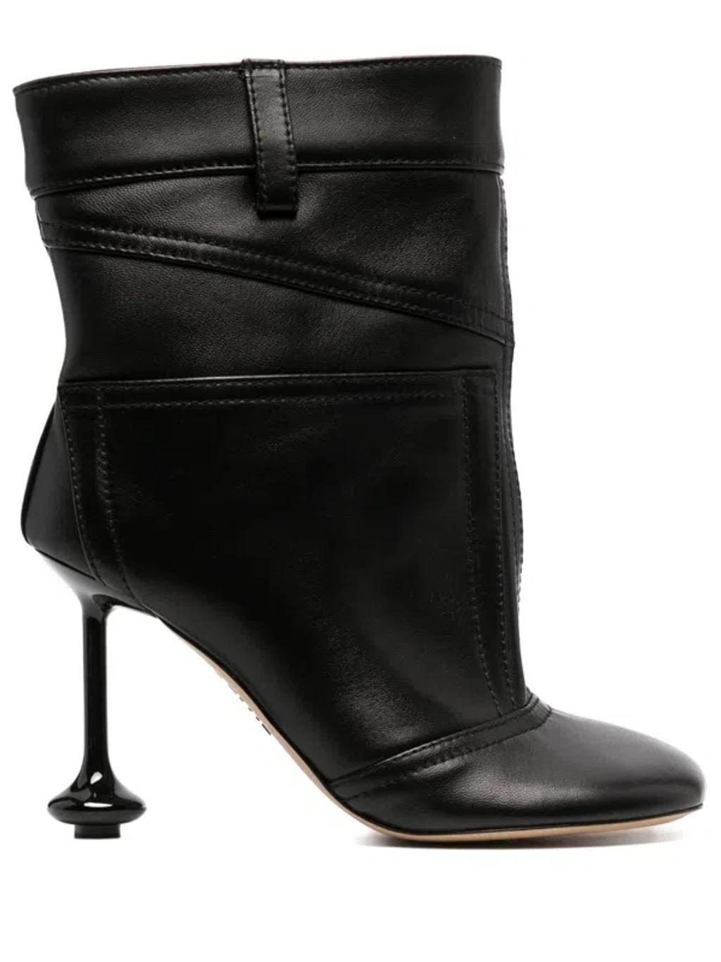 Black Toy 90 Leather Ankle Boots Product Image