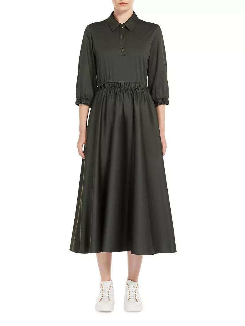 Maggio Cotton-Blend Jersey Midi-Dress Product Image