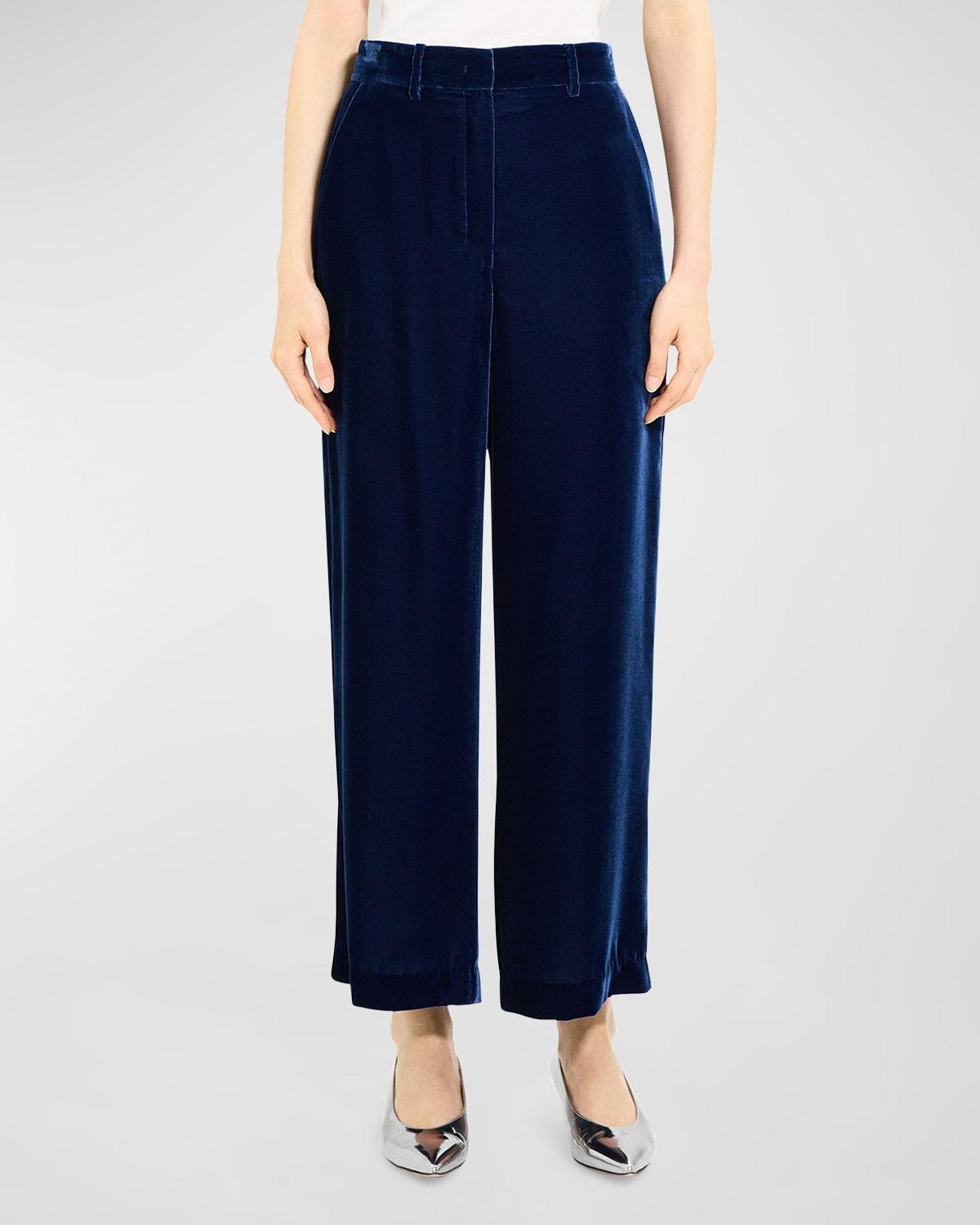 Velvet Relax Straight-Leg Pants Product Image