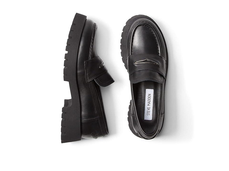 Steve Madden Lawrence Loafer Leather) Women's Shoes Product Image