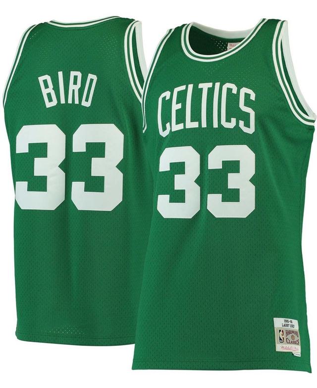 Mens Larry Bird Kelly Green Boston Celtics 1985-86 Hardwood Classics Swingman Jersey - Kelly Green Product Image