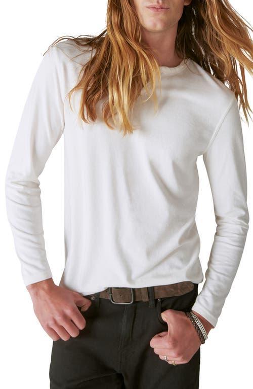 Lucky Brand Venice Burnout Cotton Blend Long Sleeve T-Shirt Product Image