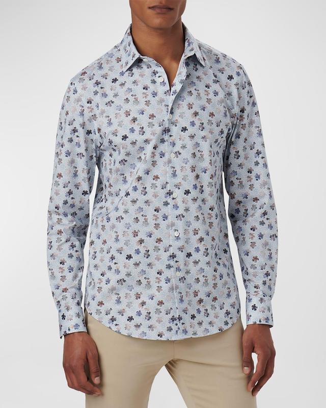 Bugatchi OoohCotton Print Button-Up Shirt Product Image