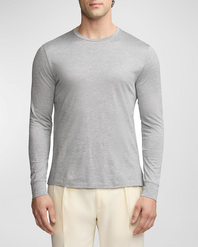 Men's Silk-Cotton Jersey T-Shirt Product Image