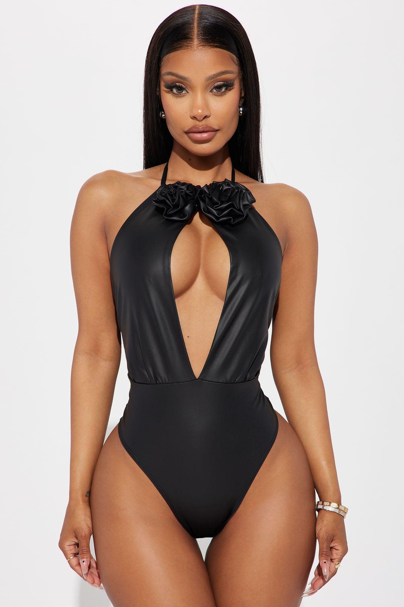 Carmelita Cut Out Bodysuit - Black Product Image