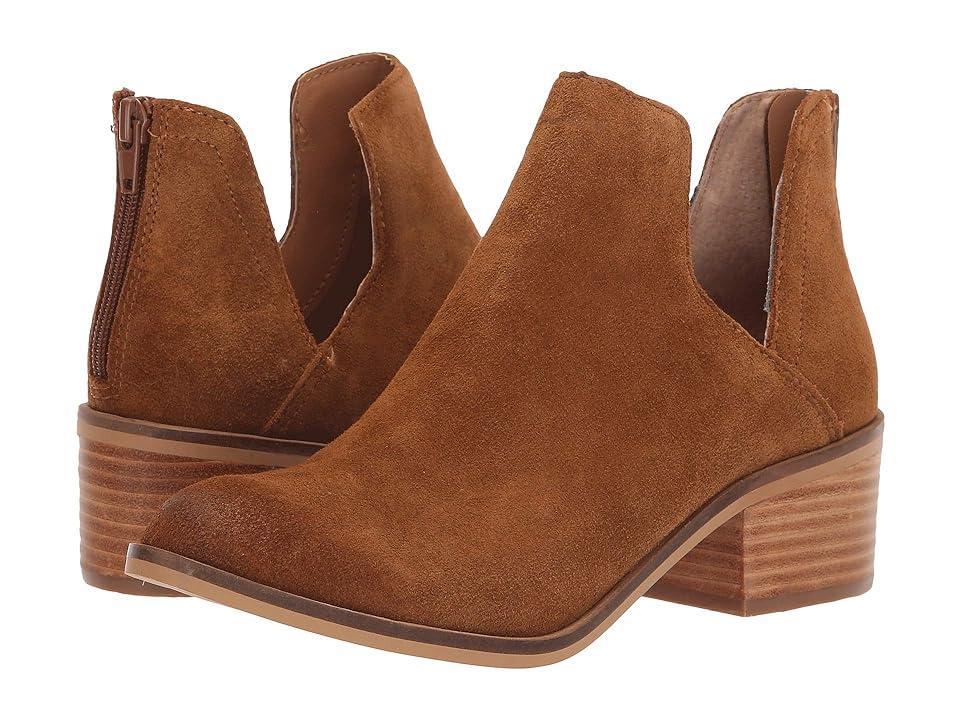 Steve Madden Lancaster Bootie (Cognac Suede) Women's Slip on  Shoes Product Image