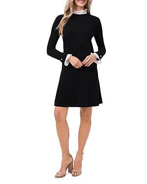 CeCe Ruffle Collar Long Sleeve Sweater Dress Product Image