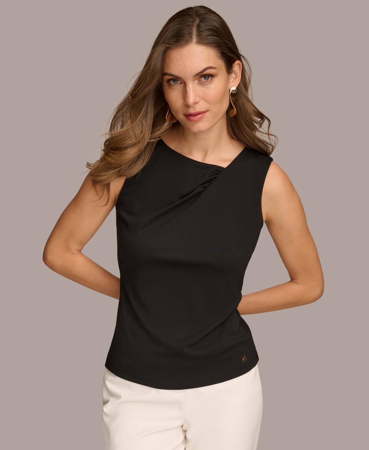 Women's Asymmetric-Neck Sleeveless Top Product Image