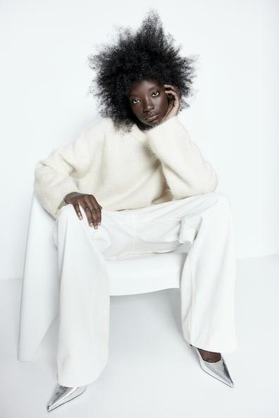 Oversized Mohair-Blend Sweater Product Image