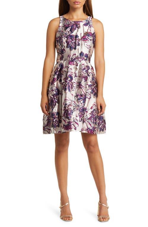 Lilly Pulitzer Jollian Metallic Floral Jacquard Fit & Flare Dress Product Image