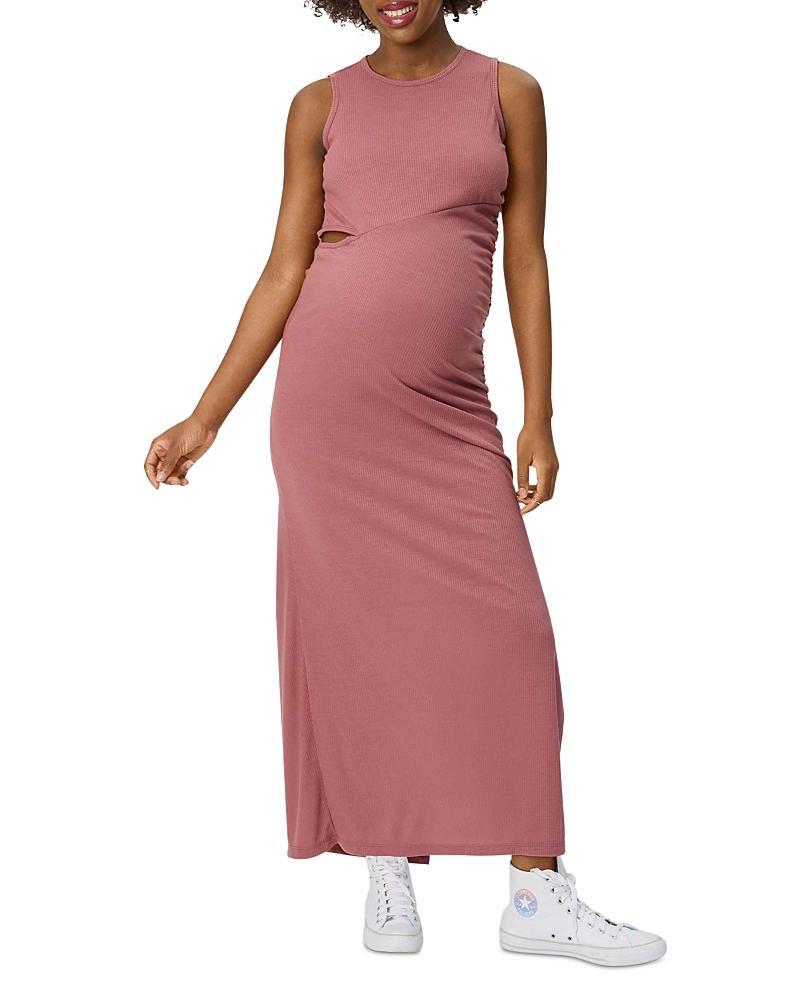 Stowaway Collection Cutout Maternity Maxi Dress Product Image