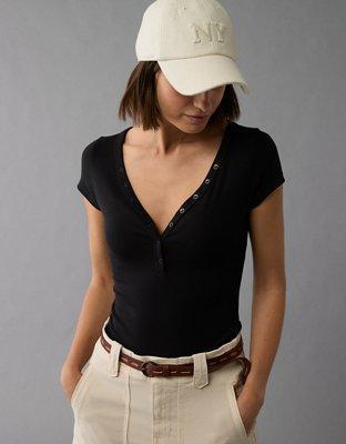 AE Henley T-Shirt Bodysuit Product Image