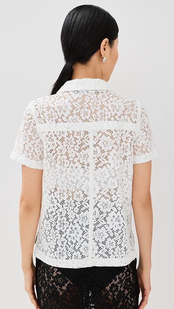 Proenza Schouler Kennedy Top in Stretch Lace | Shopbop Product Image