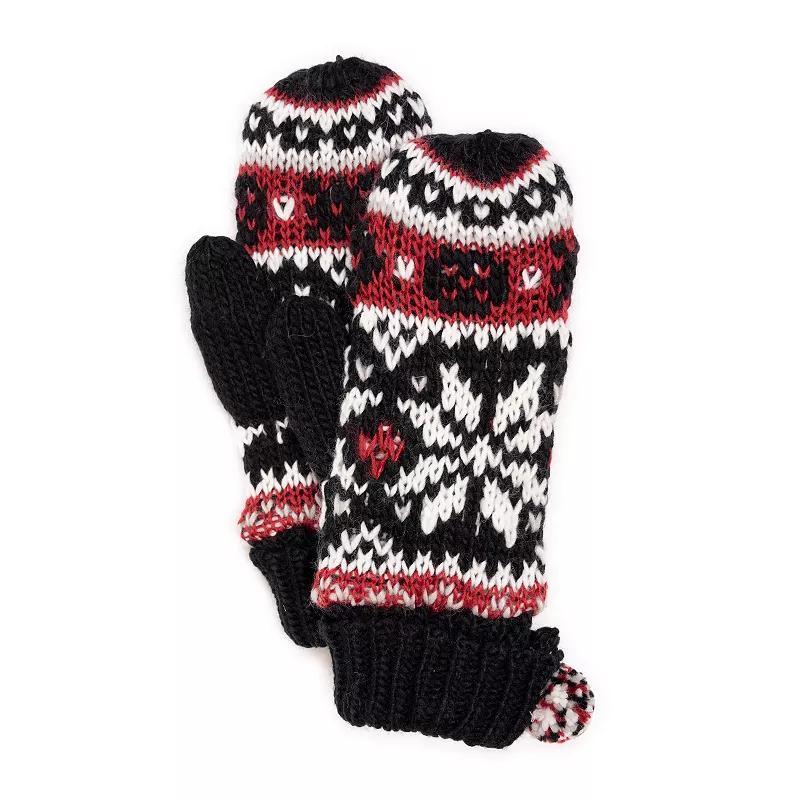 Womens MUK LUKS Icelandic Patterned Mittens Product Image