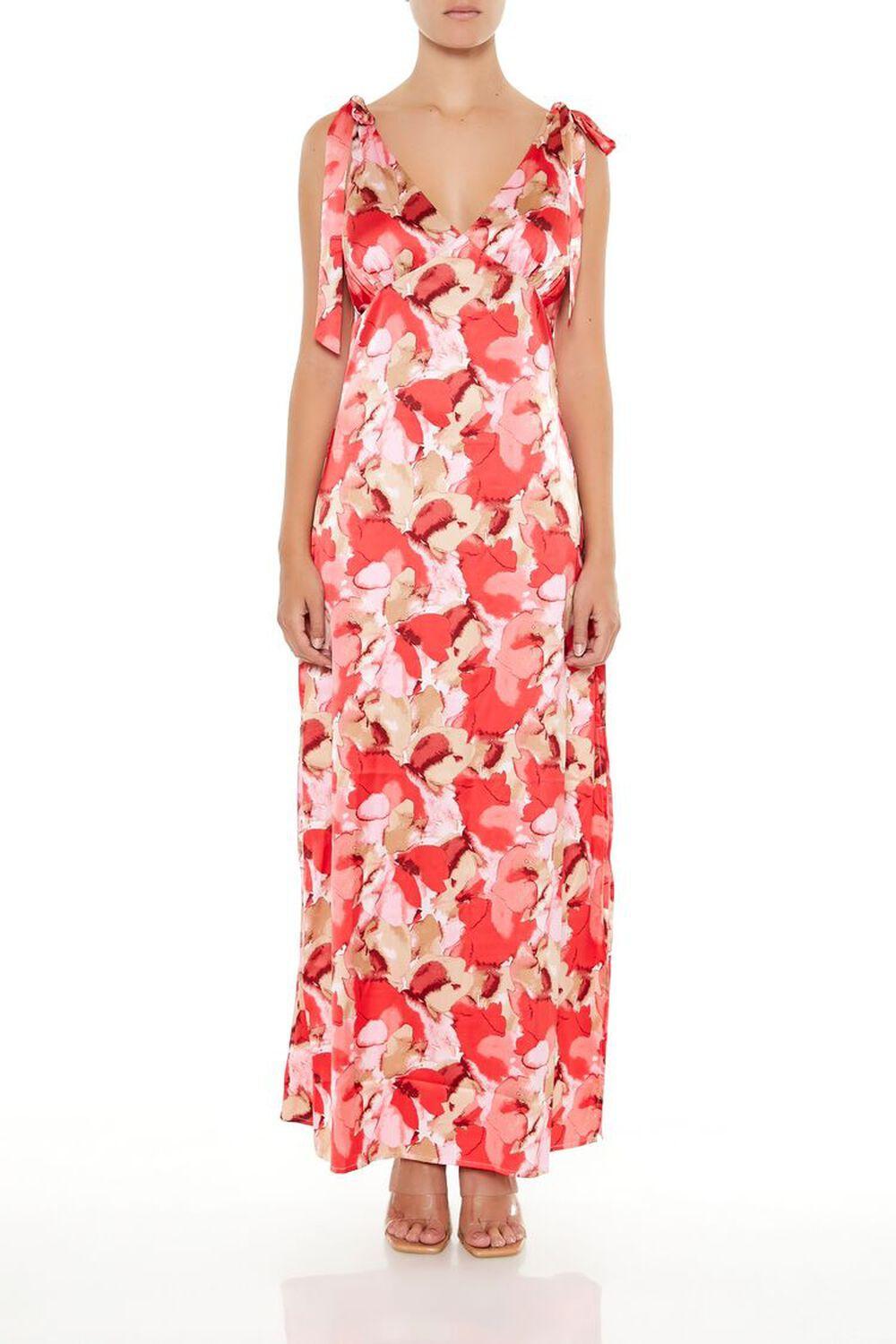 Watercolor Floral Slip Dress | Forever 21 Product Image