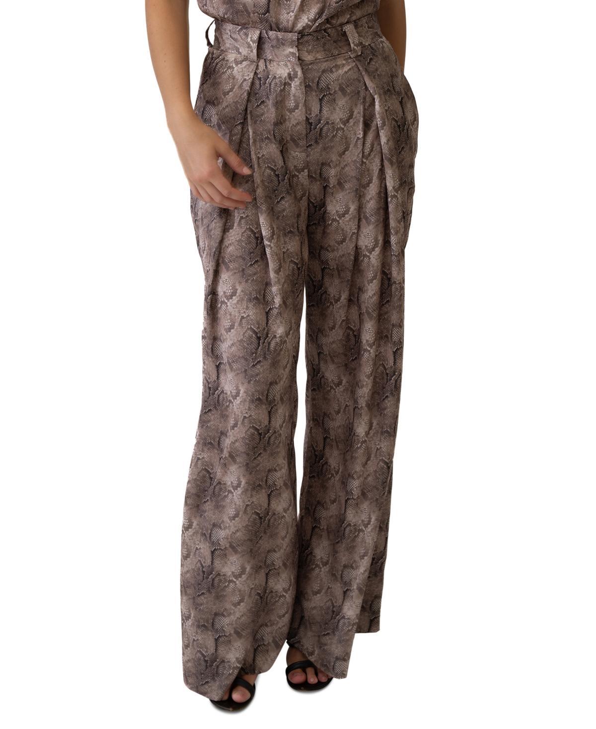 Adrienne Landau Womens Printed High-Rise Pants Product Image